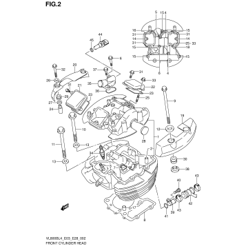 FRONT CYLINDER HEAD (VL800BL4 E03)
