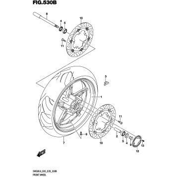 FRONT WHEEL (SV650L9 E33)