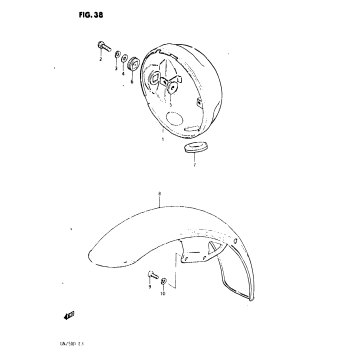 HEADLAMP HOUSING - FRONT FENDER