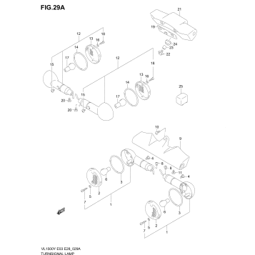 TURNSIGNAL LAMP (MODEL K2/K3)