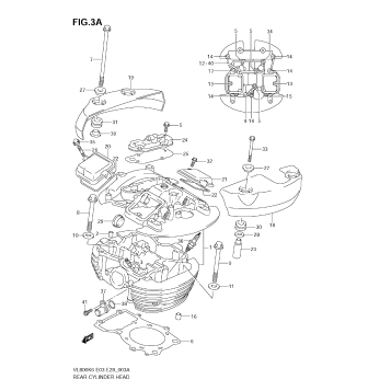 REAR CYLINDER HEAD (MODEL K9)