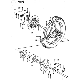 REAR WHEEL (MODEL D)