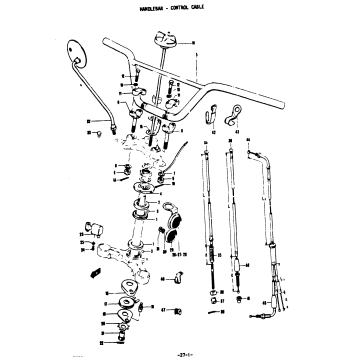 HANDLEBAR - CONTROL CABLE