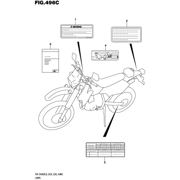 LABEL (DR-Z400SL8 E33)