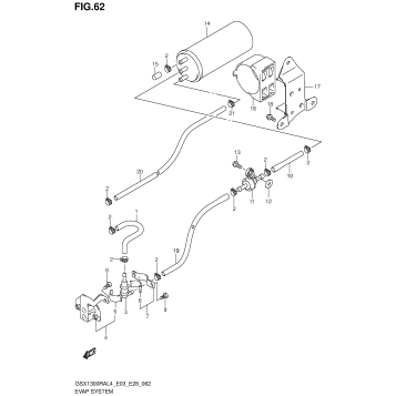 EVAP SYSTEM (GSX1300RAL4 E33)