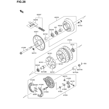 REAR HUB(DR-Z110 K3/K4)