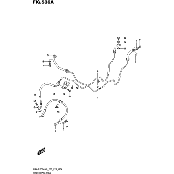 FRONT BRAKE HOSE (GSX-R1000A)