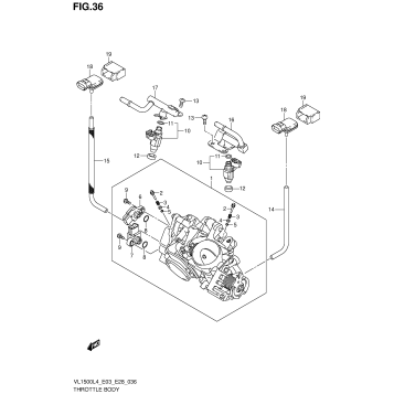 THROTTLE BODY (VL1500L4 E03)