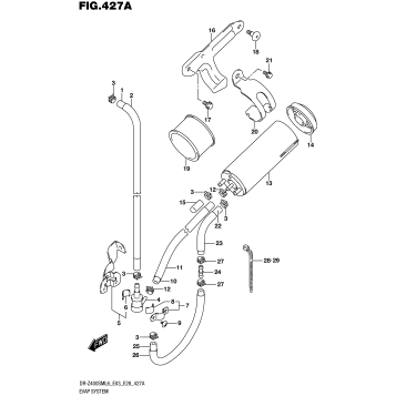 EVAP SYSTEM (DR-Z400SML6 E33)