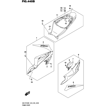 FRAME COVER (GSX-R750Z)