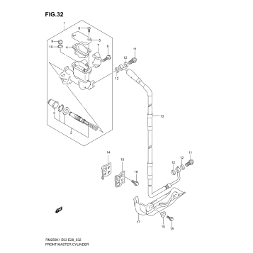 FRONT MASTER CYLINDER (MODEL K1/K2/K3)