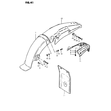 REAR FENDER (TS250T)
