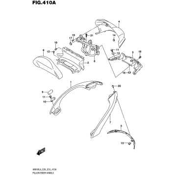 PILLION RIDER HANDLE (AN650L6 E33)