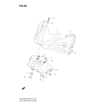 FUEL TANK FRONT C0VER