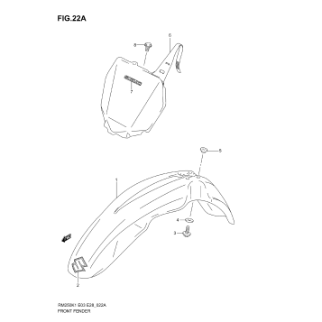 FRONT FENDER (MODEL K4/K5/K6)