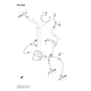 FRONT BRAKE HOSE(AN400AK9)