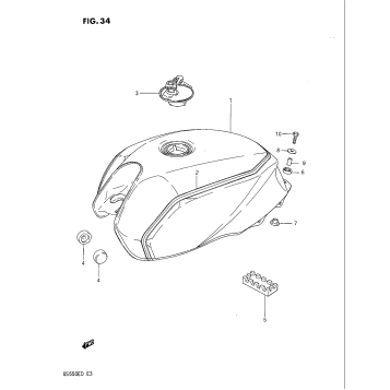 FUEL TANK (GS550ESD)