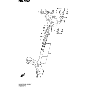 STEERING STEM (DL1000AL9 E33)