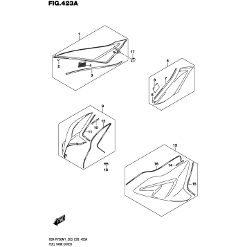 FUEL TANK COVER (GSX-R750)