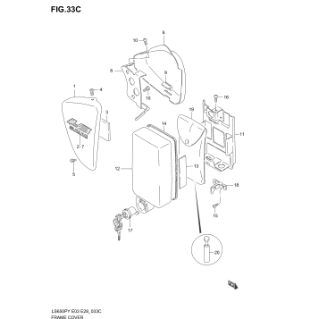 FRAME COVER (MODEL K2/K3)