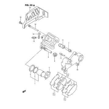 REAR CALIPER (MODEL P/R)