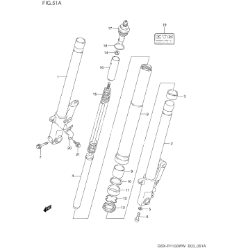FRONT DAMPER (MODEL S/T/V/W)