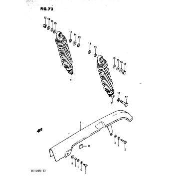 CHAIN CASE - REAR SHOCK ABSORBER
