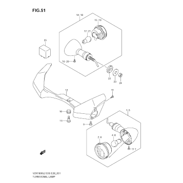 TURNSIGNAL LAMP (VZR1800Z L2 E03)
