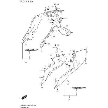 FRAME COVER (GSX1300RRQ)