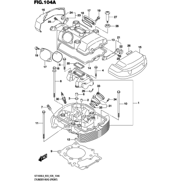 CYLINDER HEAD (FRONT)