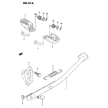 STAND - FOOTREST (MODEL P/R/S)