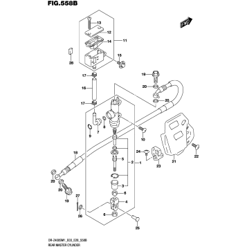 REAR MASTER CYLINDER (DR-Z400SM)