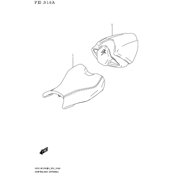 SEAT TAIL BOX (OPTIONAL) (GSX1300RRQ)