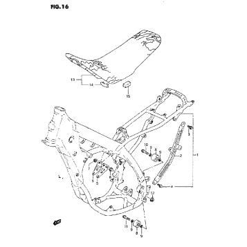 FRAME - SEAT (MODEL N/P)