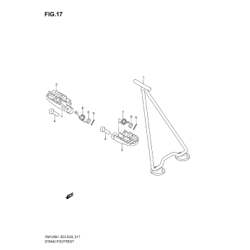 STAND - FOOTREST (MODEL K1/K2)