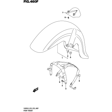 FRONT FENDER (VL800TL9 E33)