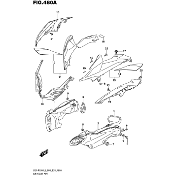 AIR INTAKE PIPE (YSF)