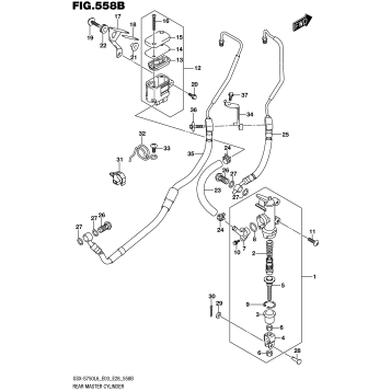 REAR MASTER CYLINDER (GSX-S750AL6 E28)