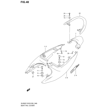 SEAT TAIL COVER (MODEL X)