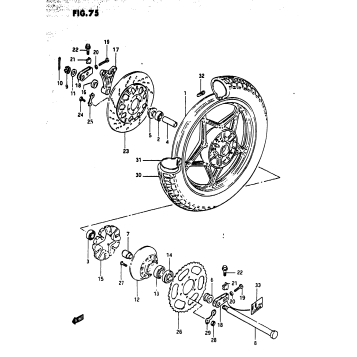 REAR WHEEL (MODEL Z)