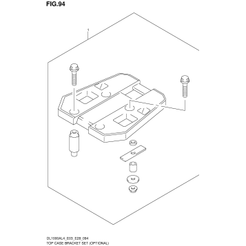 TOP CASE BRACKET SET (OPTIONAL)