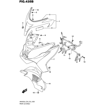 FRONT LEG SHIELD (AN400ZAL6 E28)