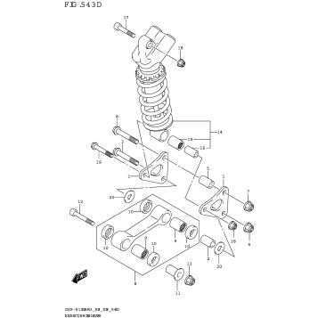 REAR CUSHION LEVER (GSX-R1000RA,GSX-R1000RZA)