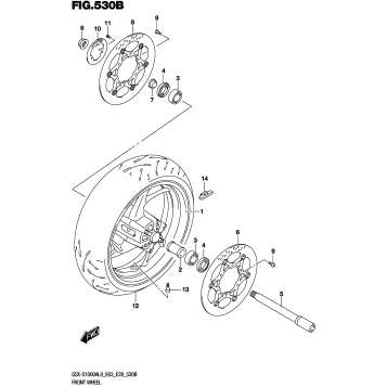 FRONT WHEEL (GSX-S1000AL9 E28)