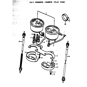 SPEEDOMETER - TACHOMETER (TS185B TS185C)