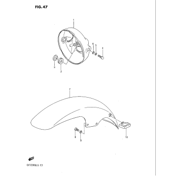 HEADLAMP HOUSING - FRONT FENDER
