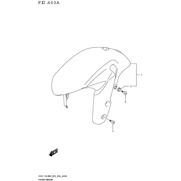 FRONT FENDER (GSX-R600)