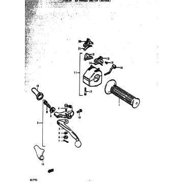LH HANDLE SWITCH (GS750B)