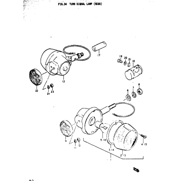 TURN SIGNAL LAMP (RE5A)
