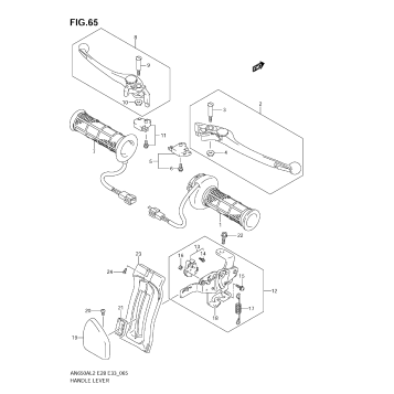 HANDLE LEVER (AN650A L2 E28)